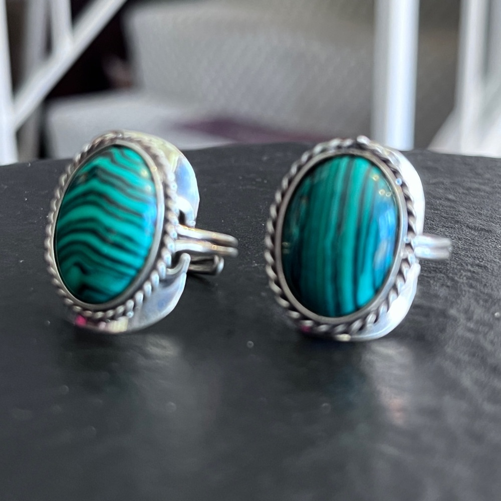 Various adjustable Rings- Mostly Peruvian, Genuine Gemstone - Picture 4 of 13